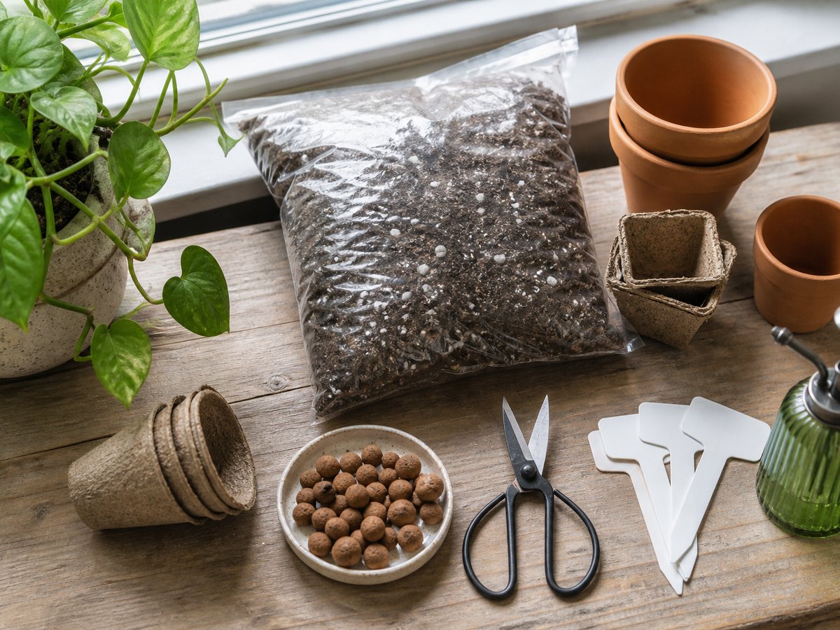Windowsill gardening starter kit